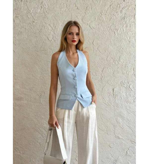 218894 BLUE BLOUSE