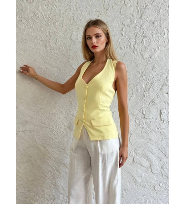 218896 YELLOW BLOUSE
