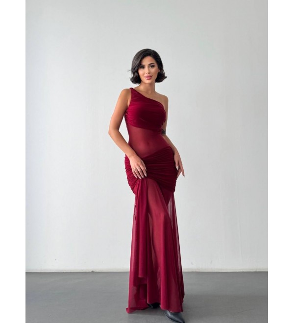 218900 BORDO ELBİSE