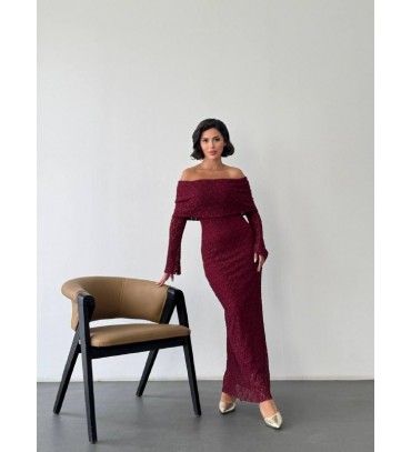 218903 BORDO ELBİSE...