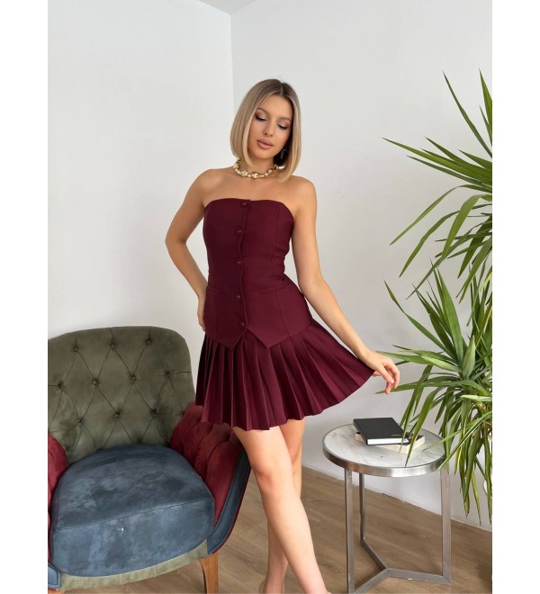 218908 BORDO ELBİSE
