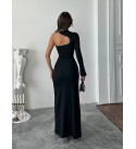 218962 SİYAH ELBİSE MİCRO KUMAŞ