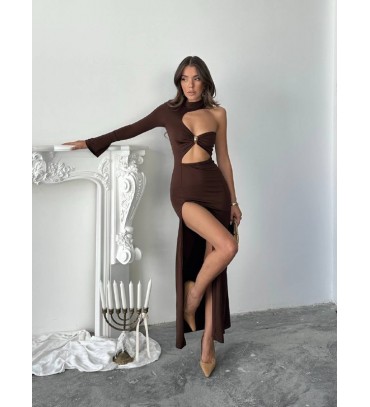 218963 KAHVE ELBİSE ...