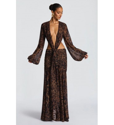 218990 LEOPAR ELBİSE...