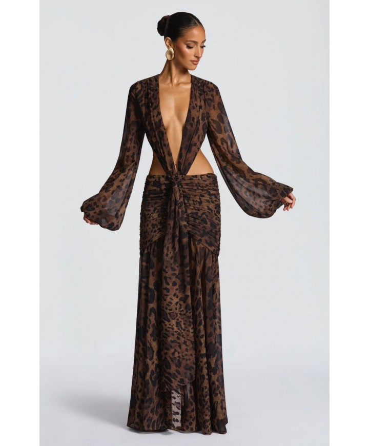 218990 LEOPAR ELBİSE