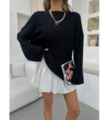 218993 BLACK JUMPER KNITWEAR 218993 BLACK JUMPER ...