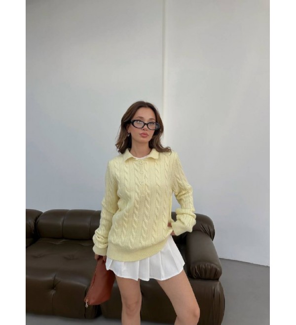 219017 YELLOW JUMPER KNITWEAR