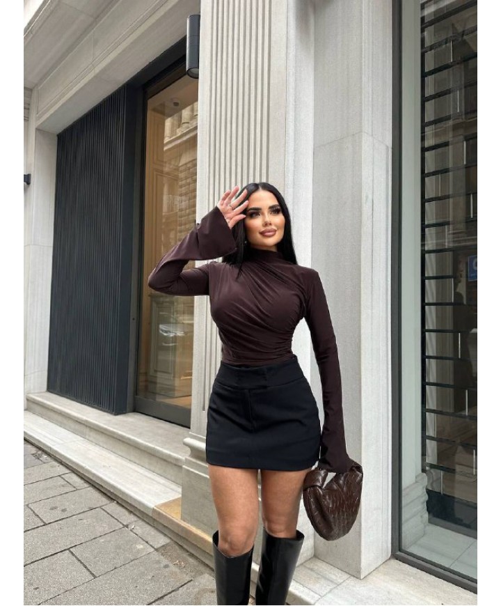 219086 COFFEE BLOUSE