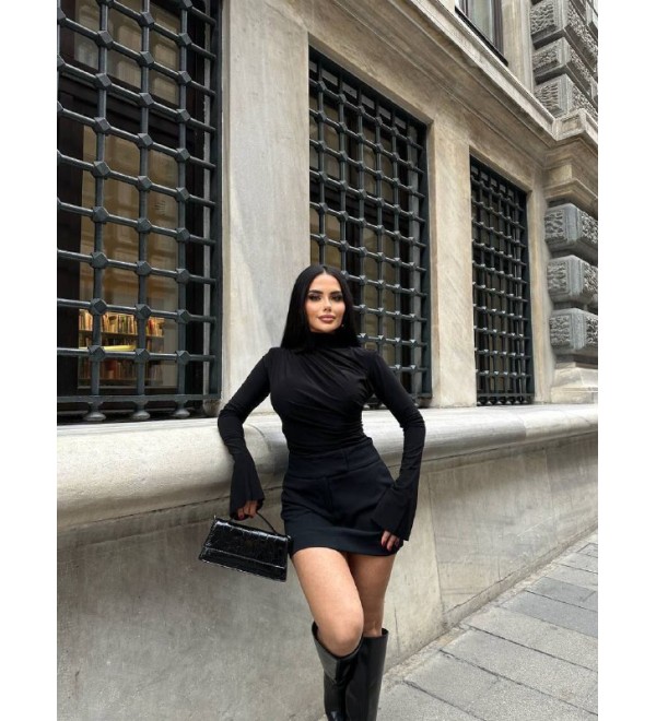219090 BLACK BLOUSE