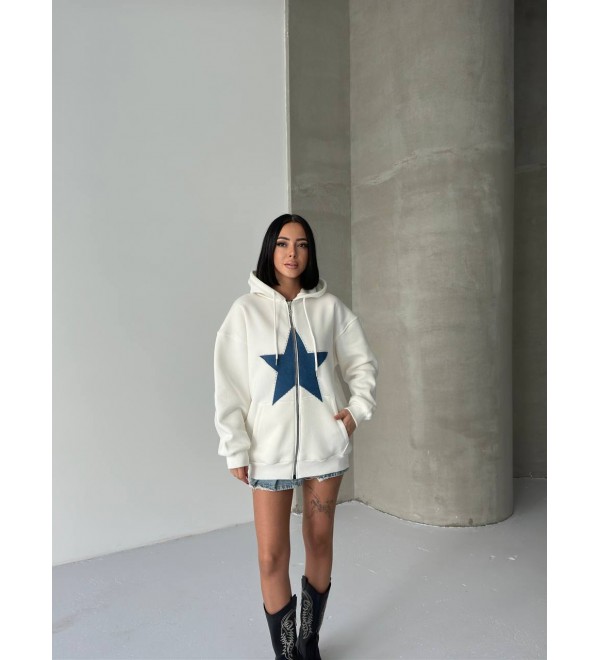 219175 EKRU SWEAT 3 İPLİK