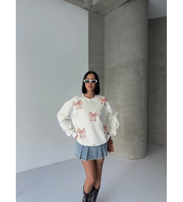 219176 EKRU SWEAT 3 İPLİK