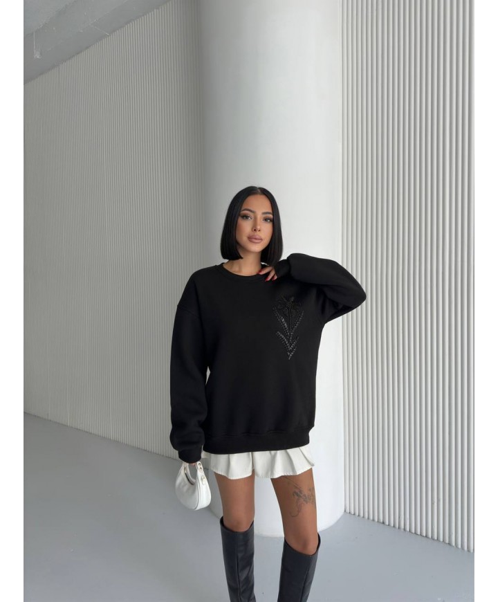 219178 SİYAH SWEAT 3 İPLİK