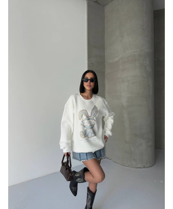 219180 EKRU SWEAT 3 İPLİK