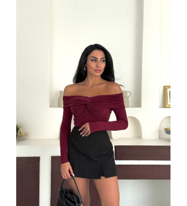 219200 Burgundy BLOUSE