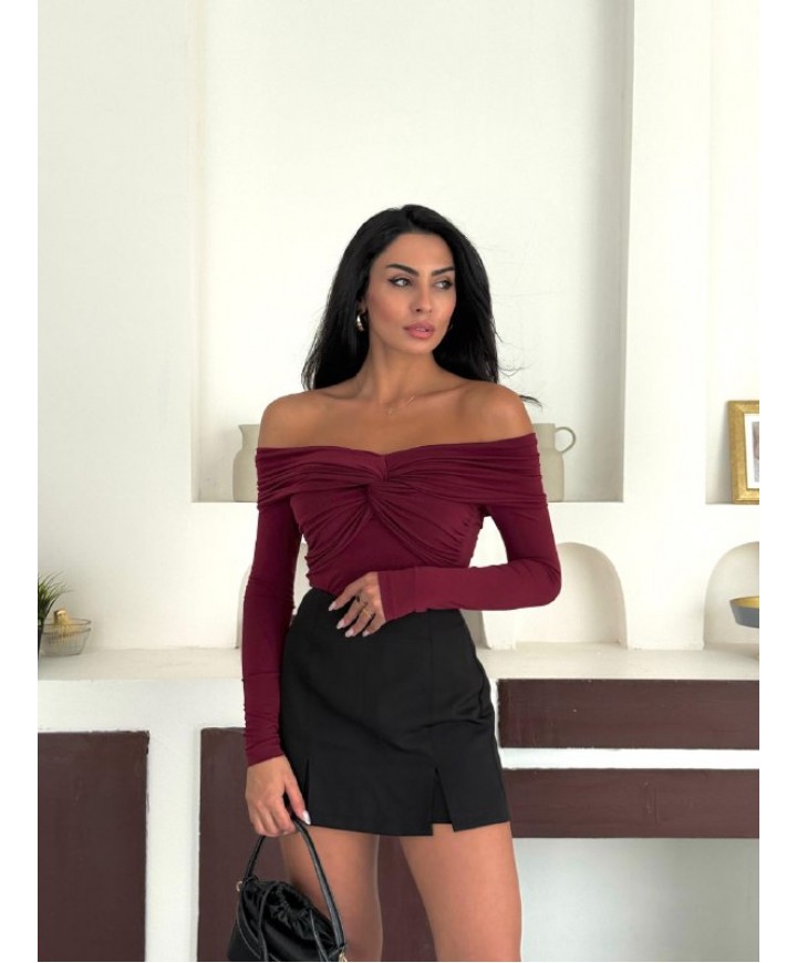 219200 Burgundy BLOUSE