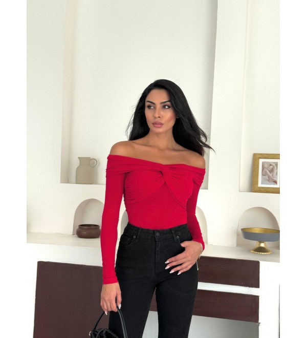 219204 RED BLOUSE