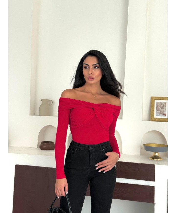 219204 RED BLOUSE