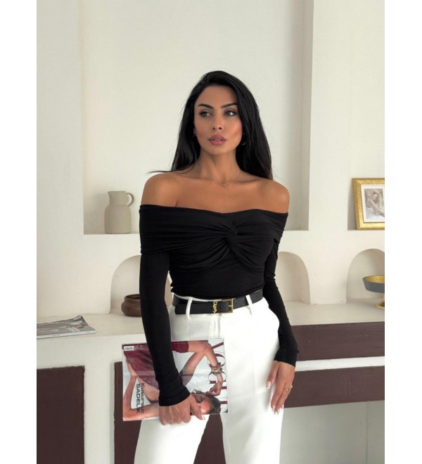 219205 BLACK BLOUSE