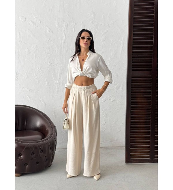 219231 CREAM TROUSERS