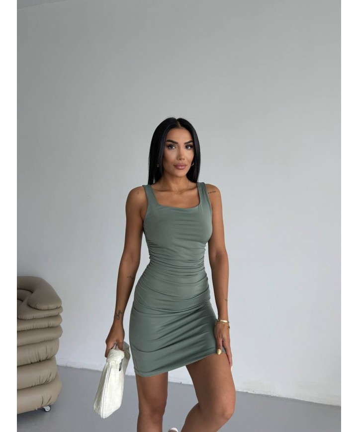 219246 YEŞİL ELBİSE SAND KUMAŞ