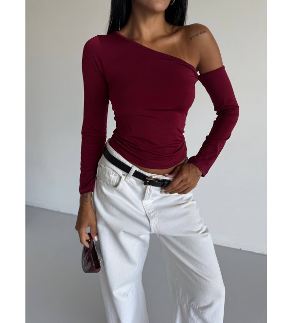 219248 Burgundy BLOUSE 