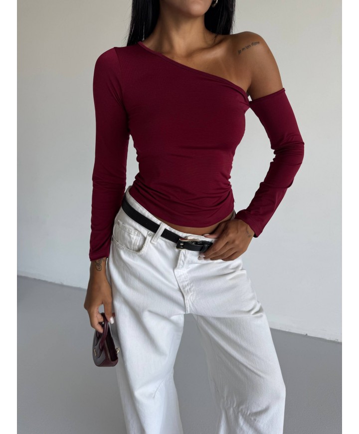 219248 Burgundy BLOUSE 