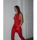 219256 KIRMIZI ELBİSE LYCRA