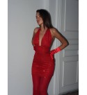219256 KIRMIZI ELBİSE LYCRA