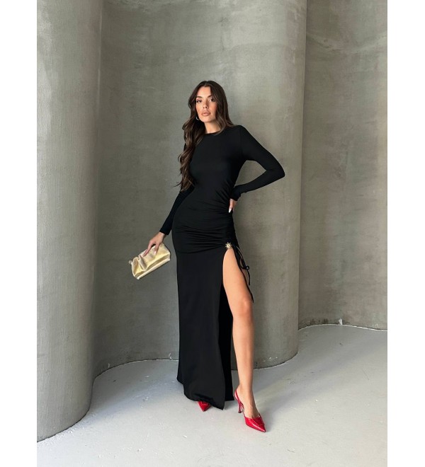 219262 SİYAH ELBİSE LYCRA