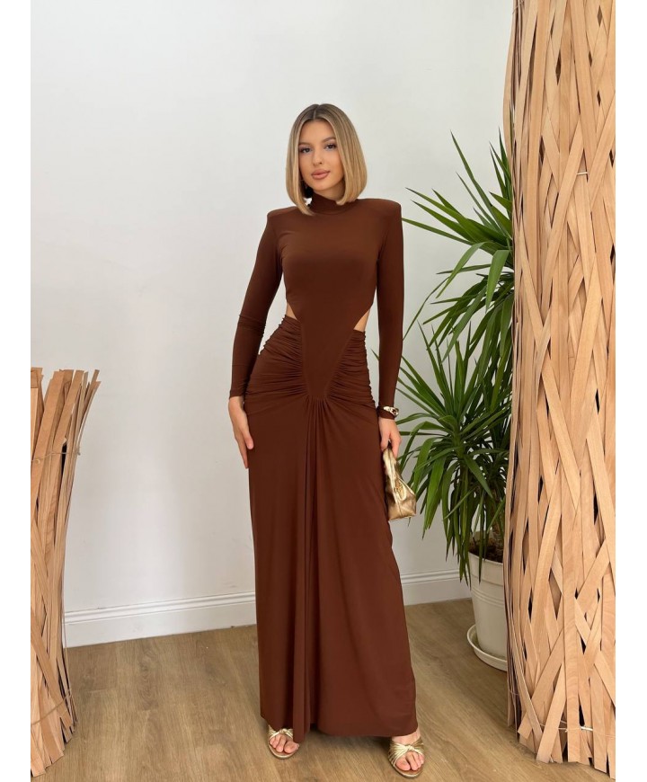 219292 KAHVE ELBİSE