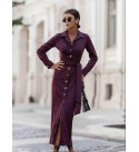 219322 BORDO ELBİSE SÜET