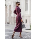219322 BORDO ELBİSE SÜET