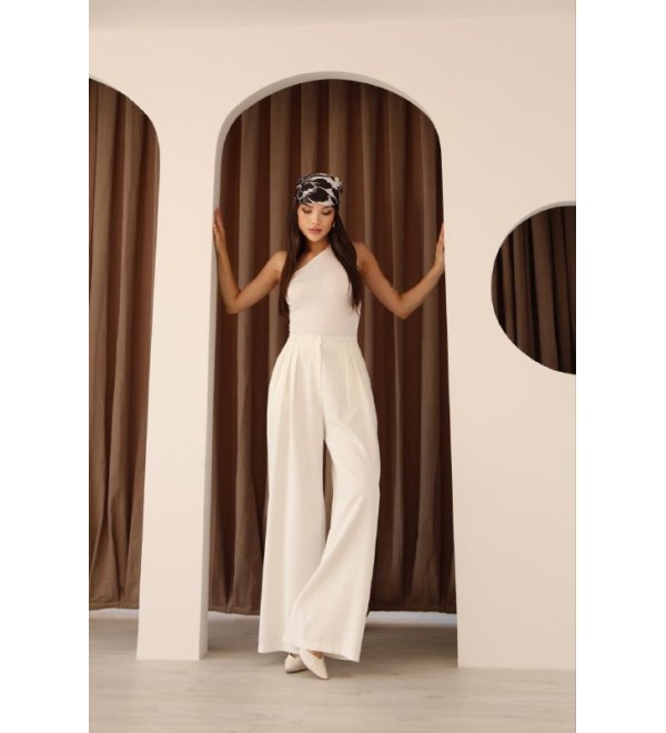 219351 Ecru TROUSERS