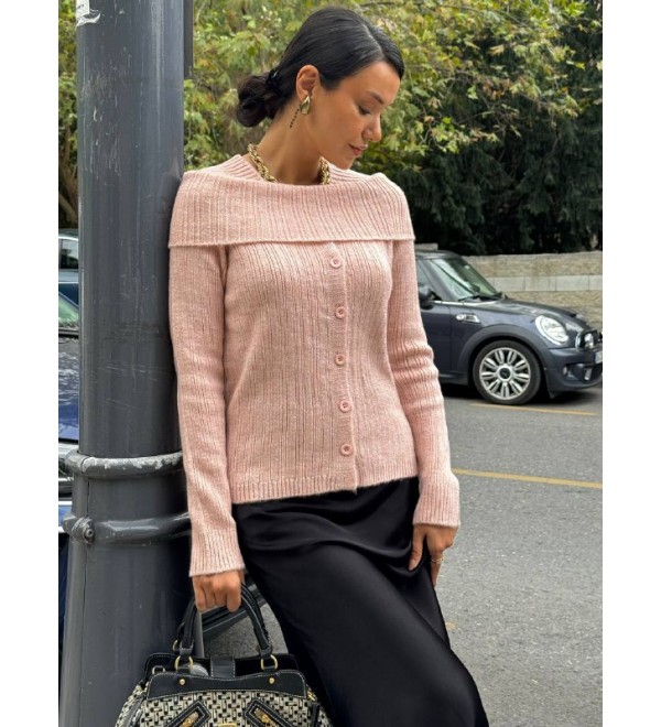 219385 PEMBE KAZAK TRİKO