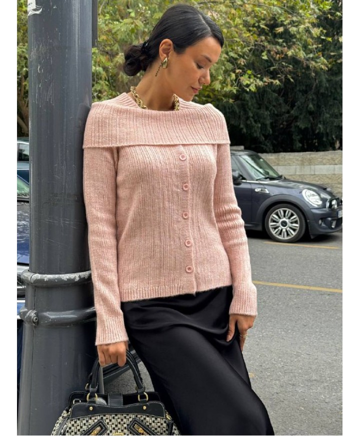 219385 PEMBE KAZAK TRİKO