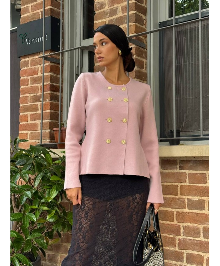 219386 PEMBE KAZAK TRİKO
