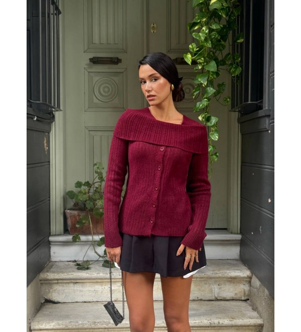 219389 BORDO KAZAK TRİKO