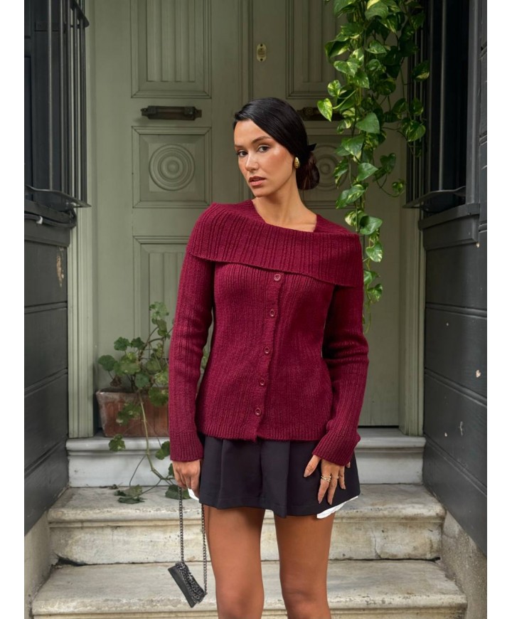 219389 BORDO KAZAK TRİKO