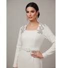 219435 EKRU ABİYE ELBİSE