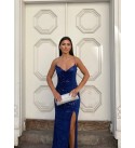 219457 SAKS ELBİSE KADİFE