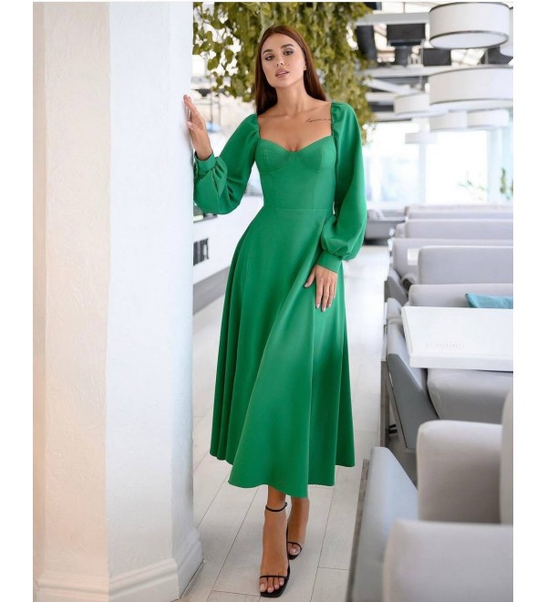 219468 YEŞİL ELBİSE