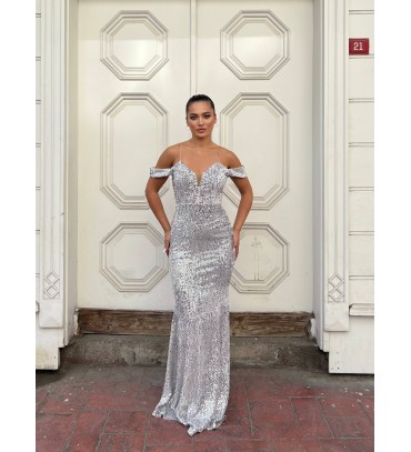 219486 GRİ ABİYE KAD...