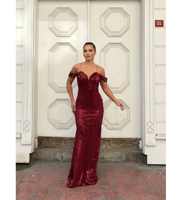 219487 BORDO ABİYE KADİFE