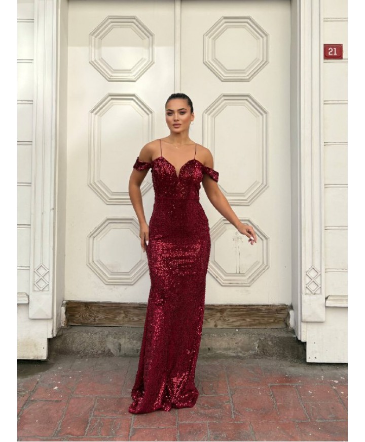 219487 BORDO ABİYE KADİFE