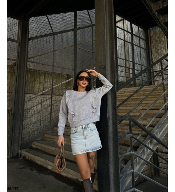 219495 GRİ SWEAT 3 İPLİK