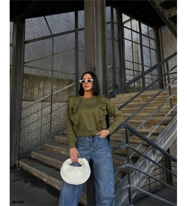 219496 HAKİ SWEAT 3 İPLİK