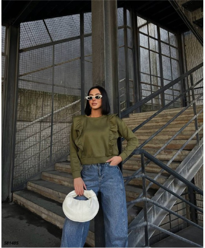 219496 HAKİ SWEAT 3 İPLİK