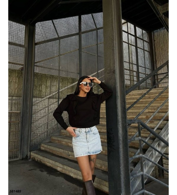 219497 SİYAH SWEAT 3 İPLİK