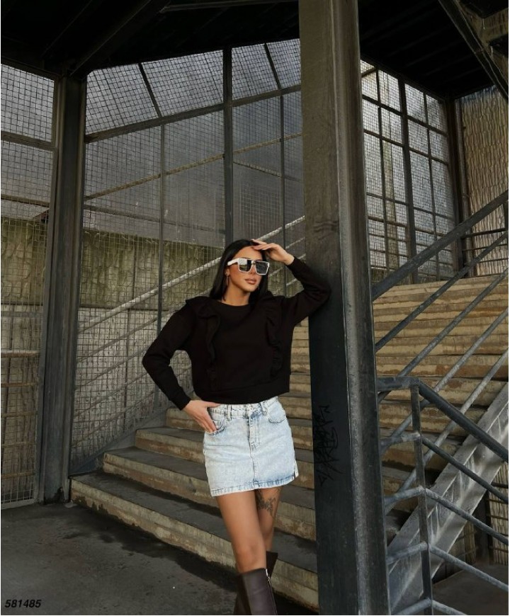 219497 SİYAH SWEAT 3 İPLİK