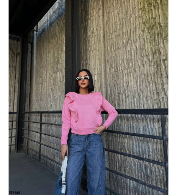 219499 PEMBE SWEAT 3 İPLİK